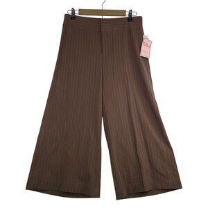 FDJ French Dressing Olivia Gaucho Pants Size 8 Mocha Mid-Rise Wide Leg Lagenlook